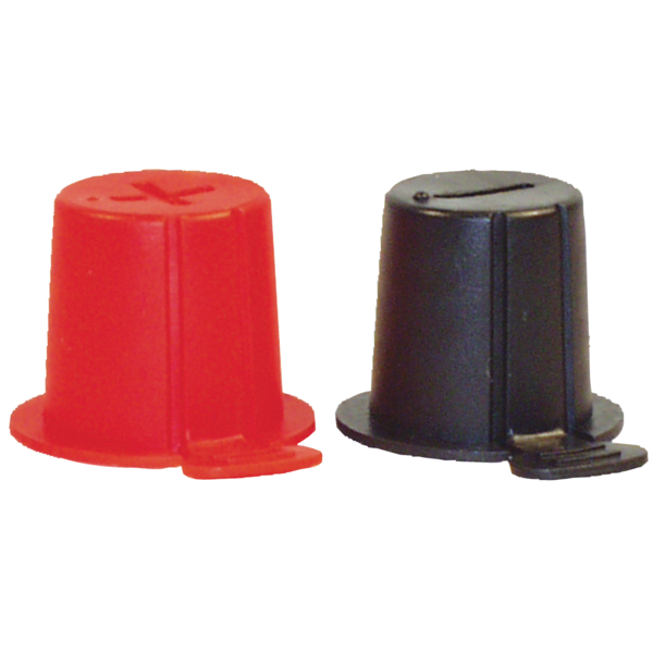 Quickcable Top Post, Rigid Battery Cap, Black, PK50 501010-050